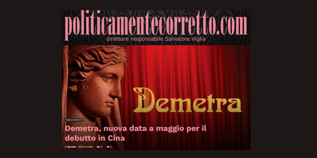 Demetra, nuova data a maggio per il debutto in Cina