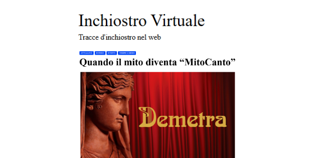 Quando il mito diventa “MitoCanto”