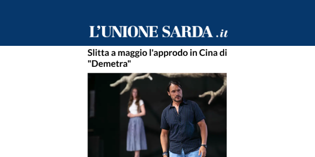 A maggio l'approdo in Cina di "Demetra"